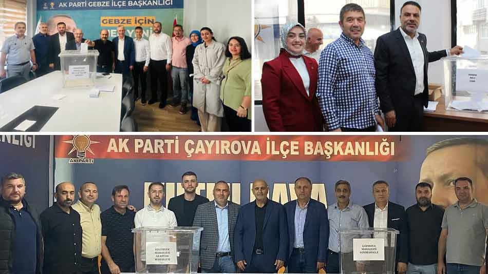 AK PARTİ İLÇE TEŞKİLATLARINDA DELEGE SEÇİMLERİ VARDI 