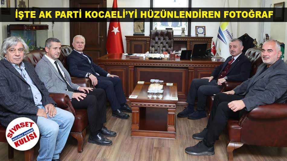 İŞTE AK PARTİ KOCAELİ’Yİ HÜZÜNLENDİREN FOTOĞRAF 